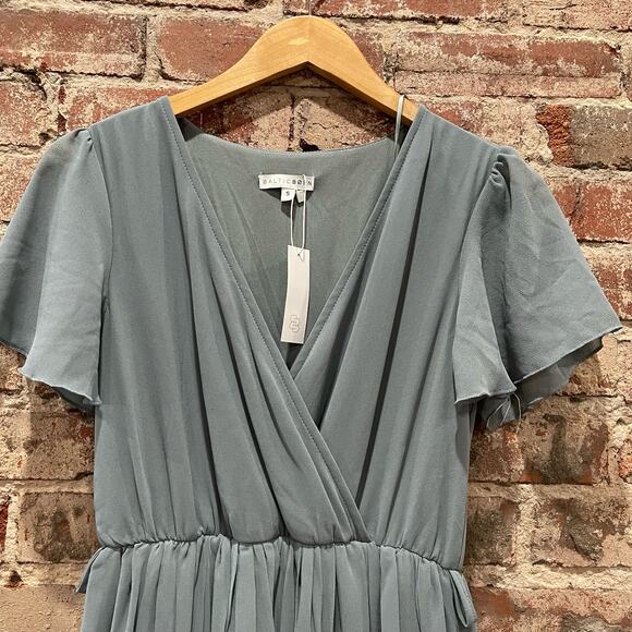 NEW Baltic Born Kristina Maxi Dress in Dusty Blue Size Small - Missing Belt - Picture 3 of 8